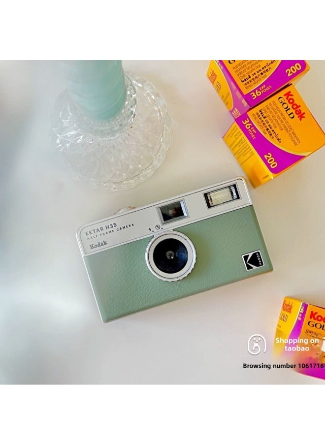 KODAK H35 KODAK EKTAR H35 Semi-grid Film Side Axis Camera 135 Film Non-disposable-Color:Coffee  - Image 3