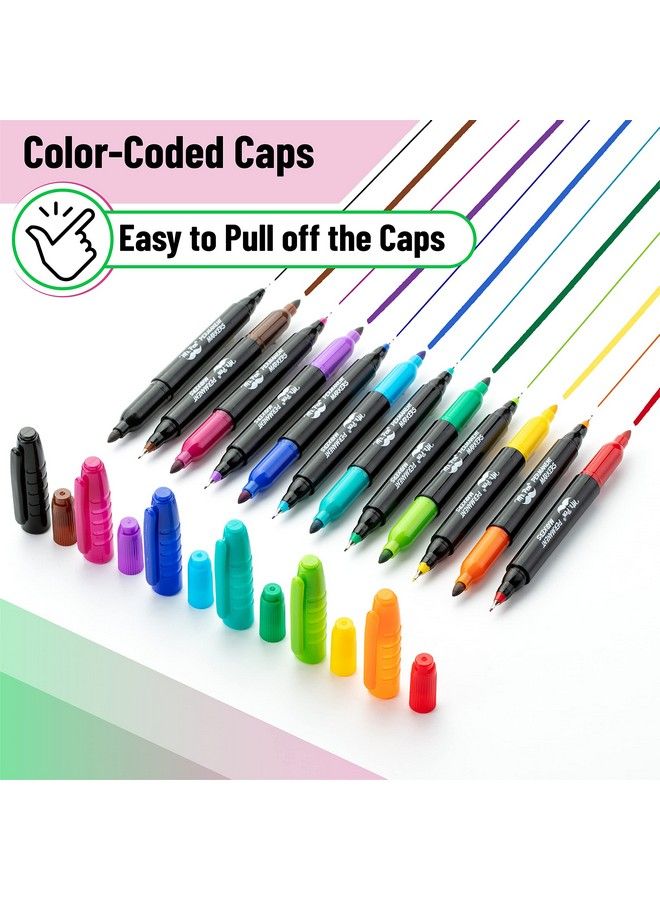 Mr. Pen Dual Tip Permanent Markers 12 Pack Fine & Ultra Fine Tip Fine Tip Permanent Markers Fine Tip Marker Permanent Markers Fine Point Fine Point Permanent Marker Marker Pens Fine Point  - Image 5
