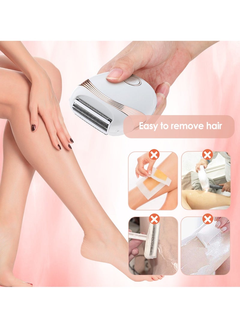 USB Rechargable Female Epilator Women Shaver Hair Removal Electric Lady Shaving Trimmer Bikini Depilatory Legs Body depilador - Image 3