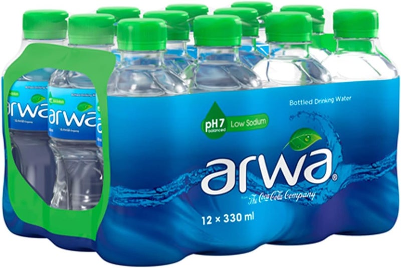 Arwa Bottled Drinking Water 330ml - 12 Pack - Image 1