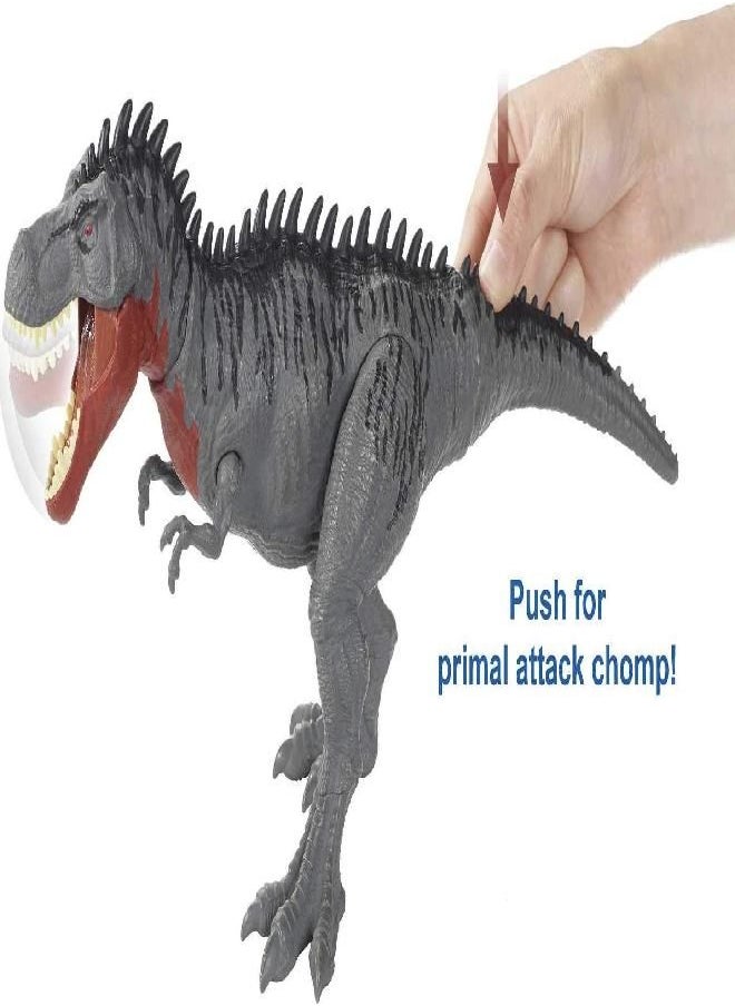 Jurassic World Toys - Jurassic World Massive Biters Tarbosaurus Larger-Species Dinosaur Action Figure, Tail-Activated Strike & Chomping Action - Image 1