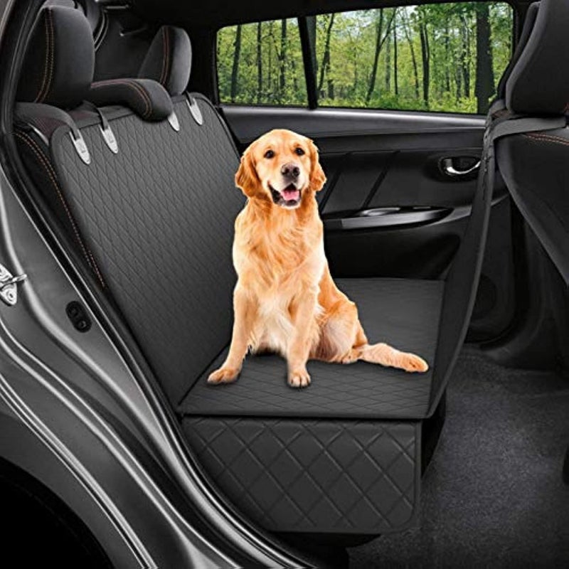 LIMOS Car Back-Seat Protector Cover for Dog Cat Pets Waterproof Scratchproof Nonslip Hammock, Against Dirt and Pet Fur Durable Pets Seat Covers for All Cars - Image 1