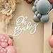 MASTRON Oh Baby Sign for Baby Shower Backdrop Felt Oh Baby Sign Party Banner Boy Girl Baby Shower Decorations Gender Reveal 1st Birthday Party Photography Background White - Image 3