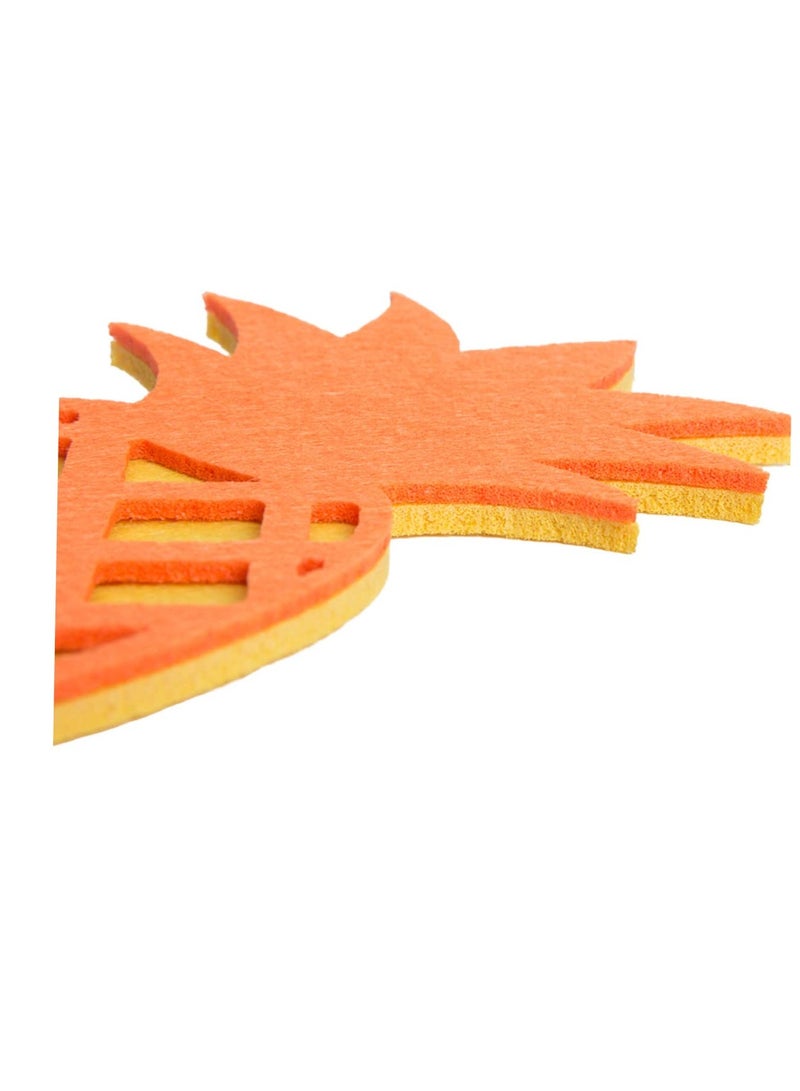 SYOSI 3pcs Summer Felt Table Place Desk Decoration Pineapple Decor Hawaiian Party Supplies Table Ornaments Layout Prop Hawaii Felt Desk Decor DIY Room Decor Models Dining Table Pineapple - Image 5