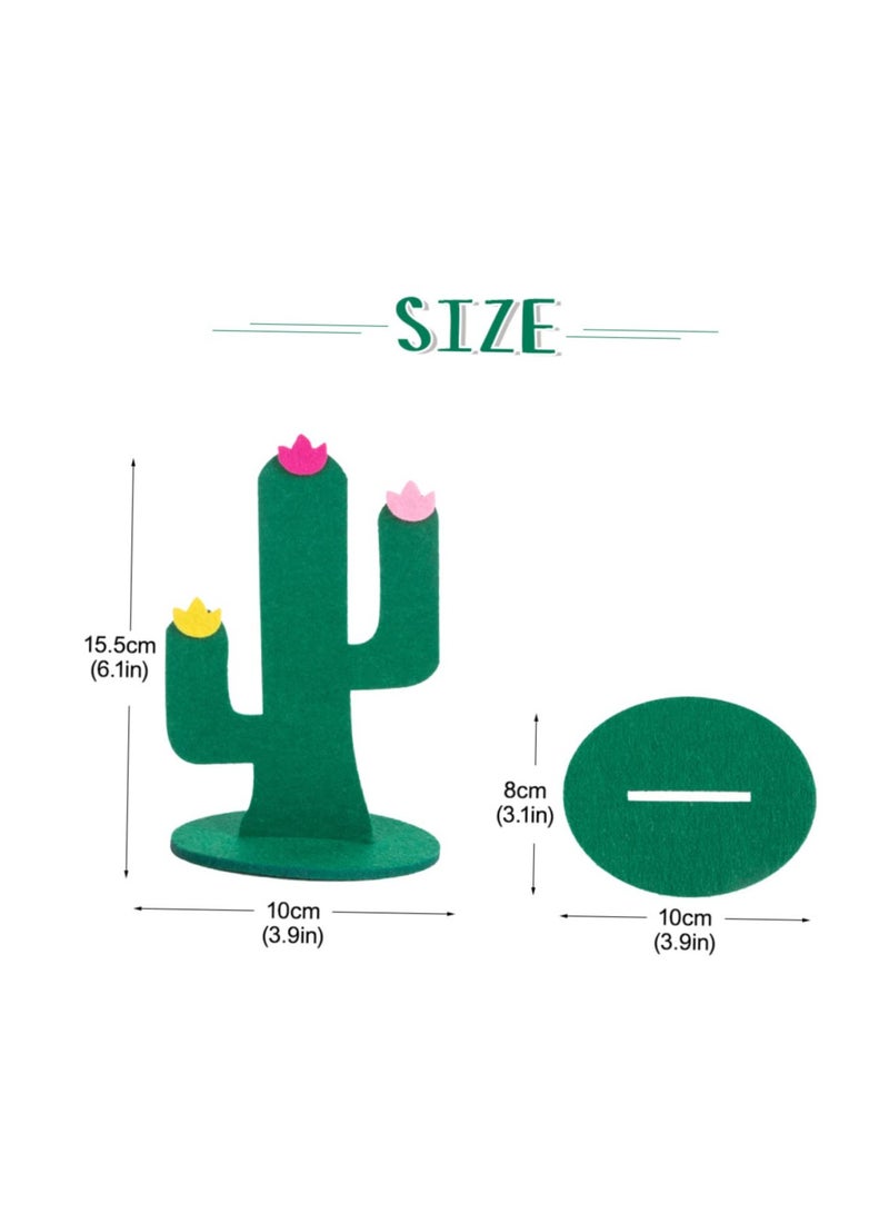 SYOSI 3pcs Summer Felt Table Place Desk Decoration Pineapple Decor Hawaiian Party Supplies Table Ornaments Layout Prop Hawaii Felt Desk Decor DIY Room Decor Models Dining Table Pineapple - Image 4