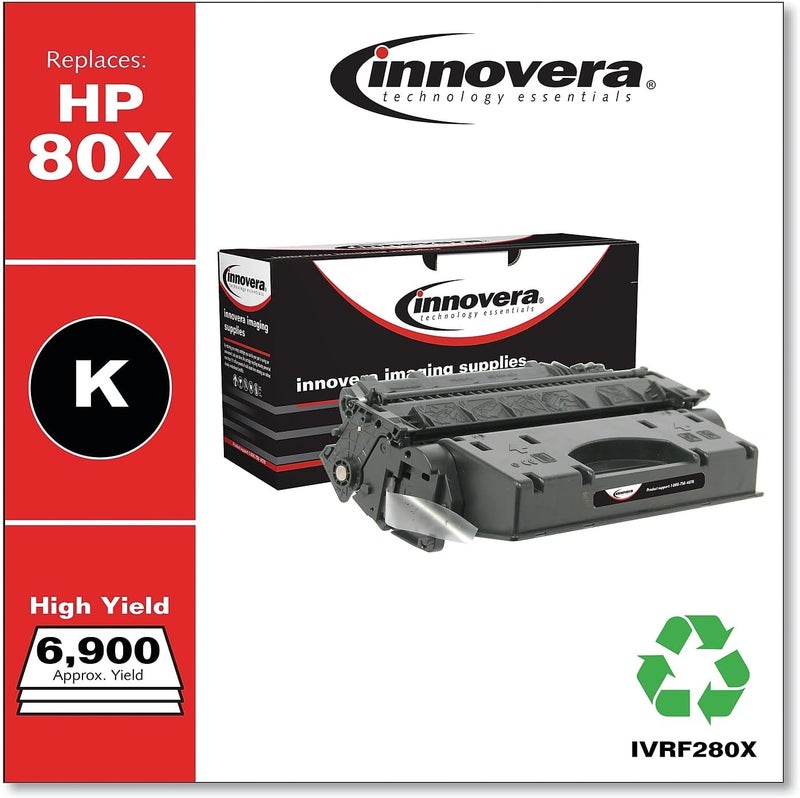 Innovera Remanufactured CF280X 80X HighYield Toner 6900 PageYield Black - Image 2
