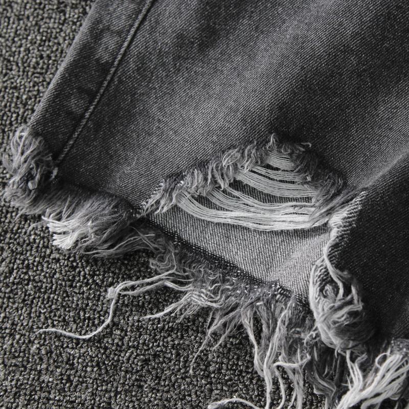 2023 Denim High Waist Korean Style Shorts Women'S Loose Ripped Chic Tassel A- Line Wide Leg Pants Trendy - Image 5