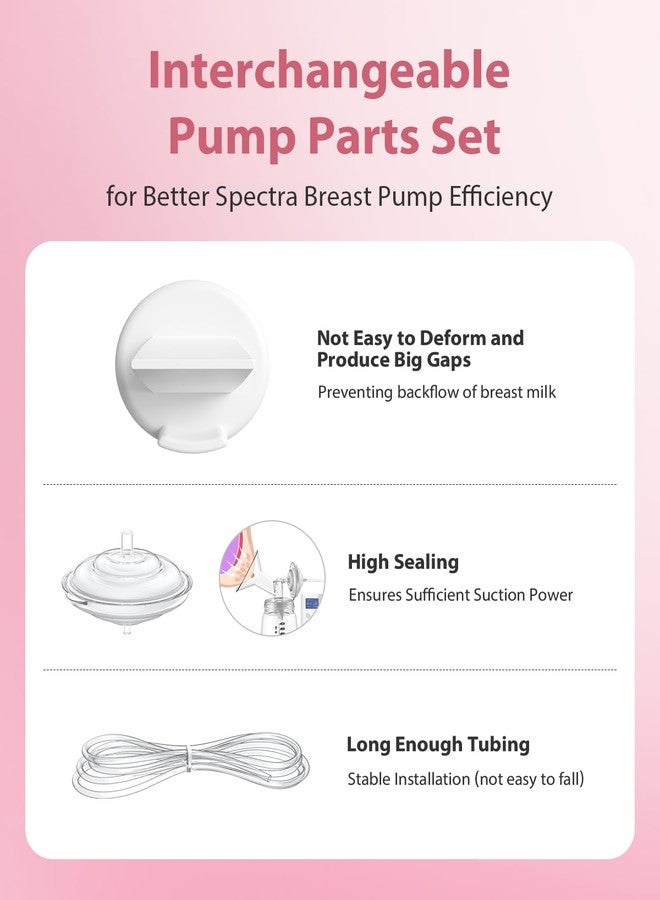 BALIME Pump Parts Compatible with Spectra S1/S2/9 Plus, Duckbill Valves, Backflow Protector Membrane and Tubes (Not Original Spectra Accessories) - Image 5
