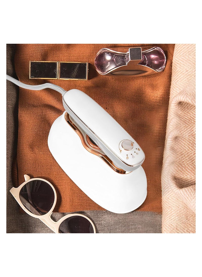 Generic - Compact 1200W Mini Steam Iron with 180° Rotatable Design, Dual Function Ironing & Steaming, Temperature Indicator, Portable Handheld Garment Steamer for Travel and Home Use. - Image 1