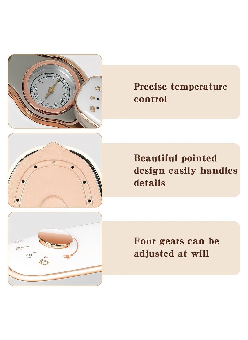 Generic - Compact 1200W Mini Steam Iron with 180° Rotatable Design, Dual Function Ironing & Steaming, Temperature Indicator, Portable Handheld Garment Steamer for Travel and Home Use. - Image 1