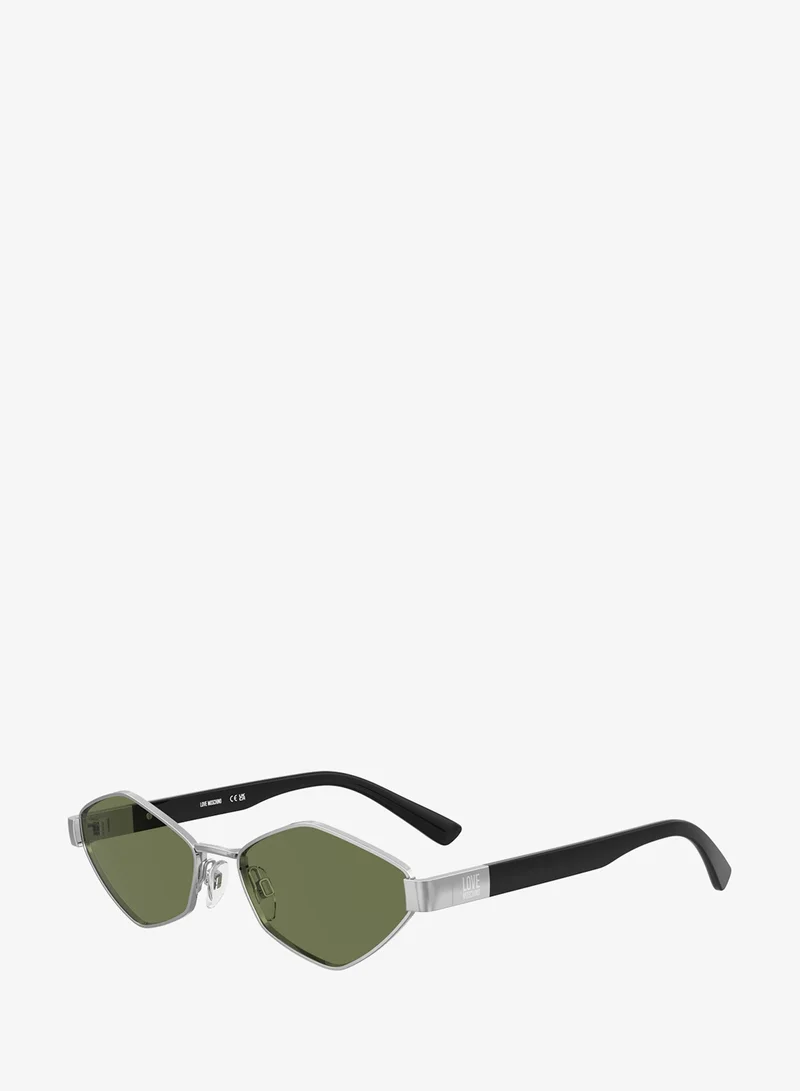 MOSCHINO LOVE MOL101/S Sunglasses Silver Rectangular