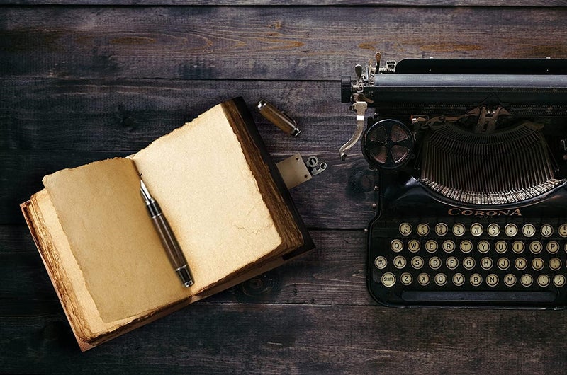 cuero 3 Moon Blue Lapis Embossed Vintage Leather Journal for Men & Women - 176 Pages, Antique Handmade Deckle Edge Vintage Paper, Leather Journal Writing Notebook Dairy Gift(10 inch by 13 inch, Black) [Unknown Binding] - Image 4