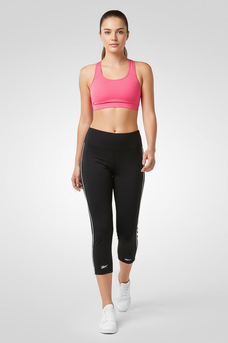 Reebok ليغينغز تدريب رياضية للنساء، سوداء - Image 2