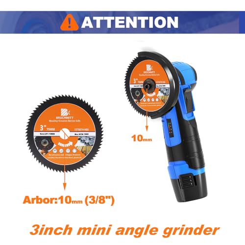 BRSCHNITT HSS Circular Saw Blade 3inch - BRSCHNITT 3pcs 72T 10mm Bore Cutting Discs for Wood, Copper, Aluminum, Plastic and Soft Metal - Image 3