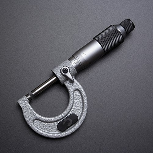 Clockwise Tools MMTR-01 Premium Outside Micrometer with Carbide Tip 0-1" Measuring Range 0.0001" Graduation Precision Machinist Tool - Image 3