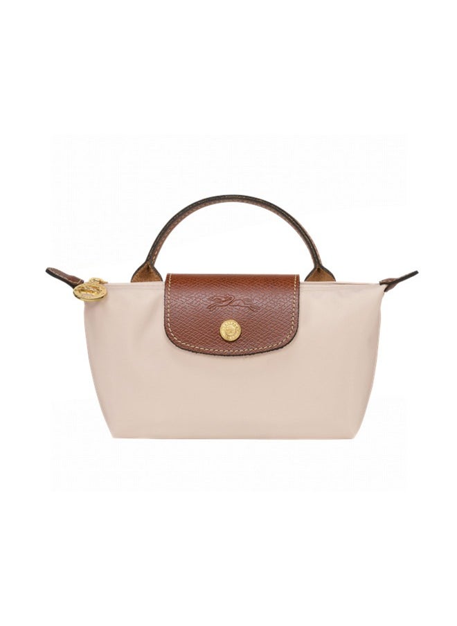 Longchamp Women'S Classic Fashion Versatile Mini Makeup Bag, Handbag, Shoulder Bag, Handheld Small Bag Off White  - Image 1