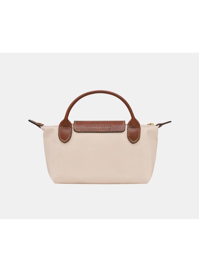Longchamp Women'S Classic Fashion Versatile Mini Makeup Bag, Handbag, Shoulder Bag, Handheld Small Bag Off White  - Image 3