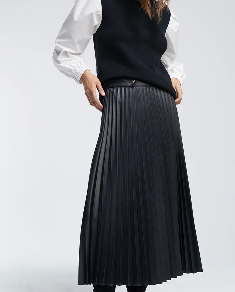 Lola Casademunt Faux leather skirt
