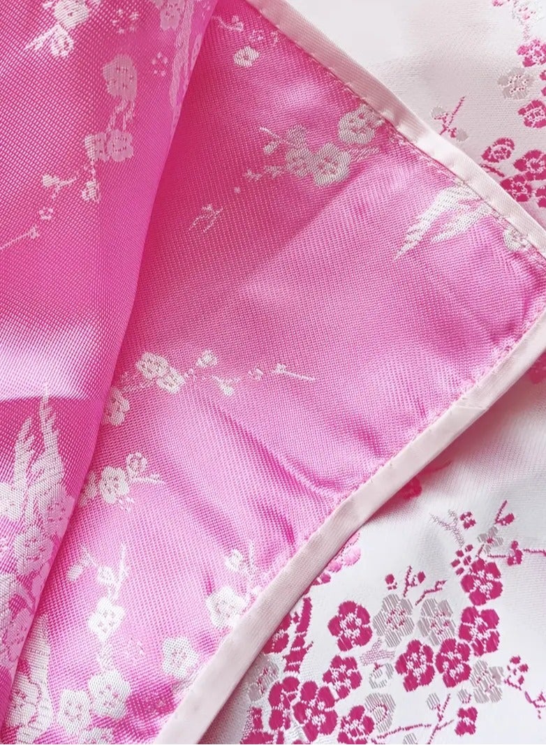 ارواق فستان شيونغسام للفتيات على الطراز القبلي، فستان صيني تقليدي من البوليستر بنمط هندسي، نسيج منسوج مع ياقة ماندرين لأكثر من 3 سنوات، هدية احتفالية لرأس السنة وعيد الميلاد باللون الوردي - Image 5