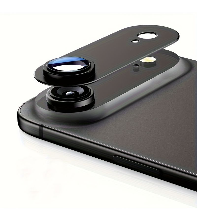 CD Pattern Lens Protector Compatible With Iphone 17 Air 9H Tempered Glass Camera Screen Protector Gray Retains Original Lens Design And Shatterproof Accessory Suitable For Phone Cases Phone Decoration And Phone Protection - Image 1