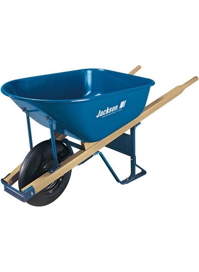 جاكسون عربة يد احترافية مصنوعة من الصلب المتين اللون الأزرق والأسود، سعة 6 قدم مكعب M6T22 - Image 1