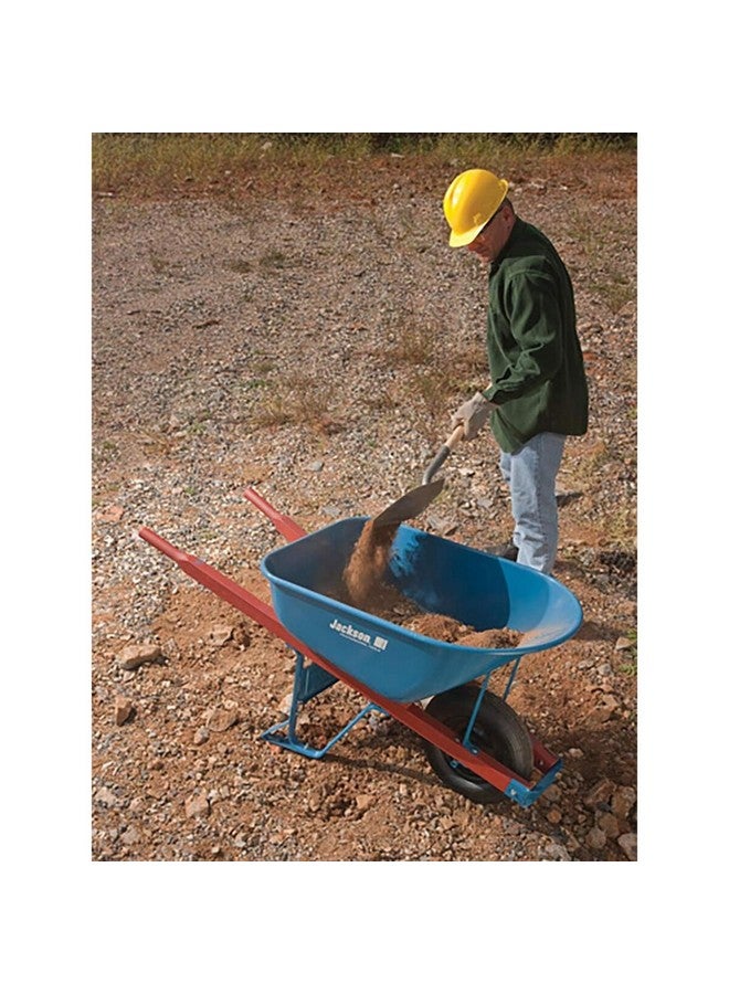 جاكسون عربة يد احترافية مصنوعة من الصلب المتين اللون الأزرق والأسود، سعة 6 قدم مكعب M6T22 - Image 3