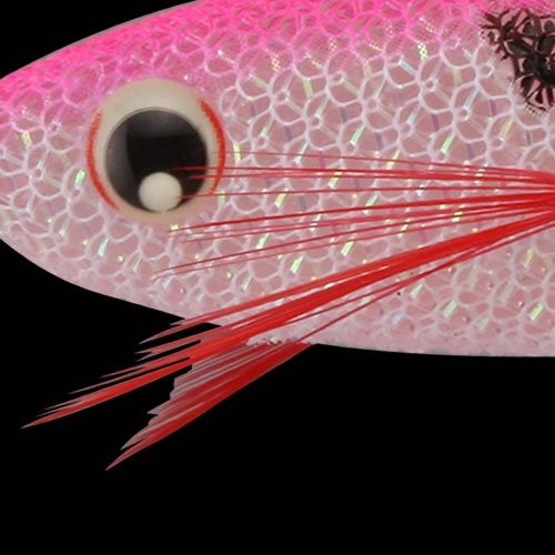 Yo-Zuri Squid Ultra Bait Aurora Sinking Jig, Luminous Pink, 3-3/4-Inch - Image 5