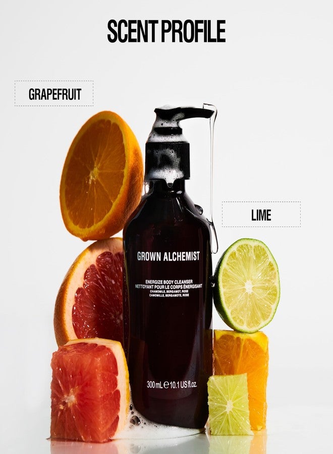 Grown Alchemist Energize Body Cleanser, Chamomile, Bergamot & Rose Gentle Bodywash. Hydrates and Cleanses Skin (300 ml). - Image 5