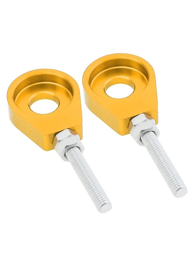 2pcs 12mm Chain Tensioner Adjusters, Rear Wheel Axle Block Chain Adjustment Tool Fit for  50 70 Bike Scooter - Image 1