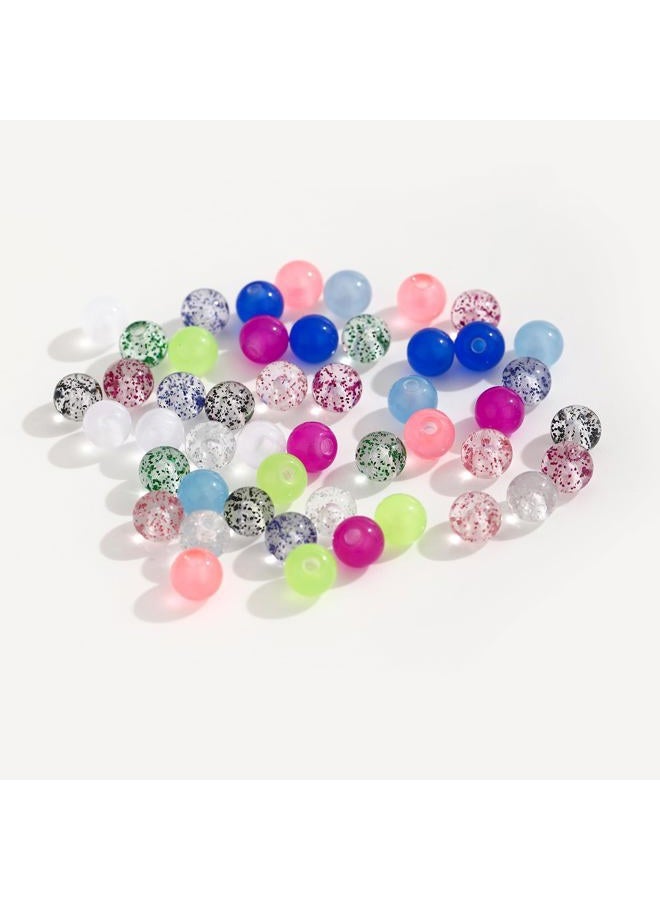 LORACOXS 12PCS Barbell Rings 48PCS Replacement Balls, Glow in Dark Tongue Piercing Jewelry, Piercing Jewelry, Tongue Ring Retainer for Women Men-14MM - Image 2