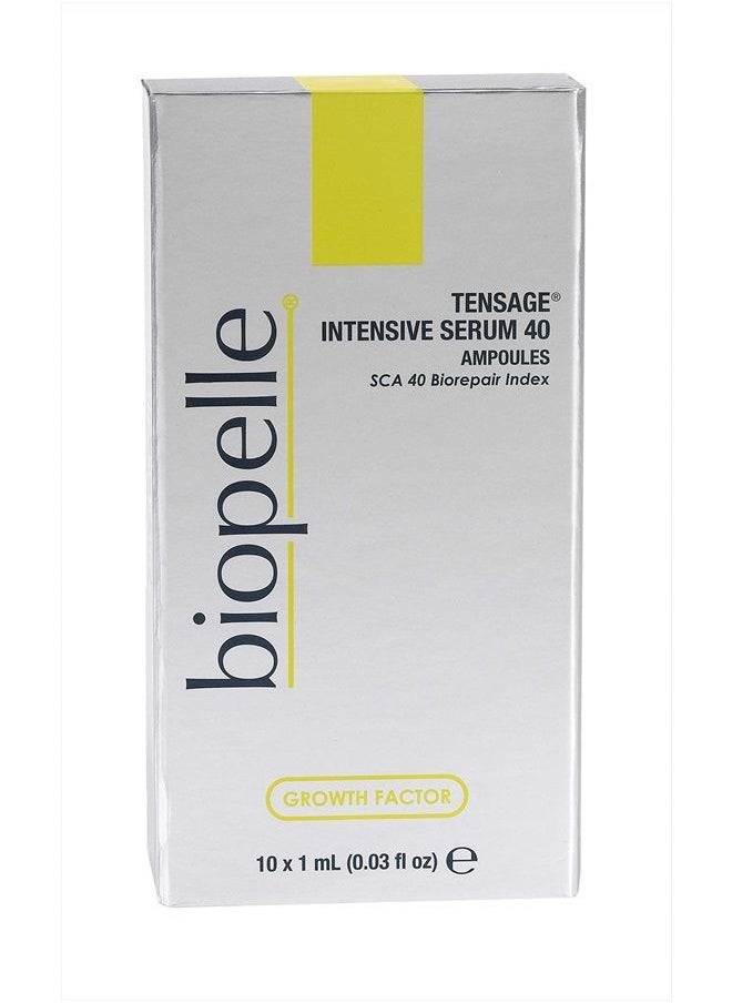 Biopelle - Biopelle Tensage Growth Factor Intensive Serum 40 Post-Procedure or Intensive Boost Ampoules with SCA 40 Biorepair Index, 10 Count - Image 1