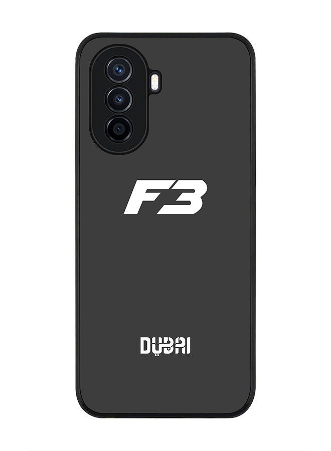 Stylizedd Rugged Black edge case for Huawei Nova Y70  Slim fit Soft Case Flexible Rubber Edges Anti Drop TPU Gel Thin Cover -  Faz3 Dubai Grey - Image 1