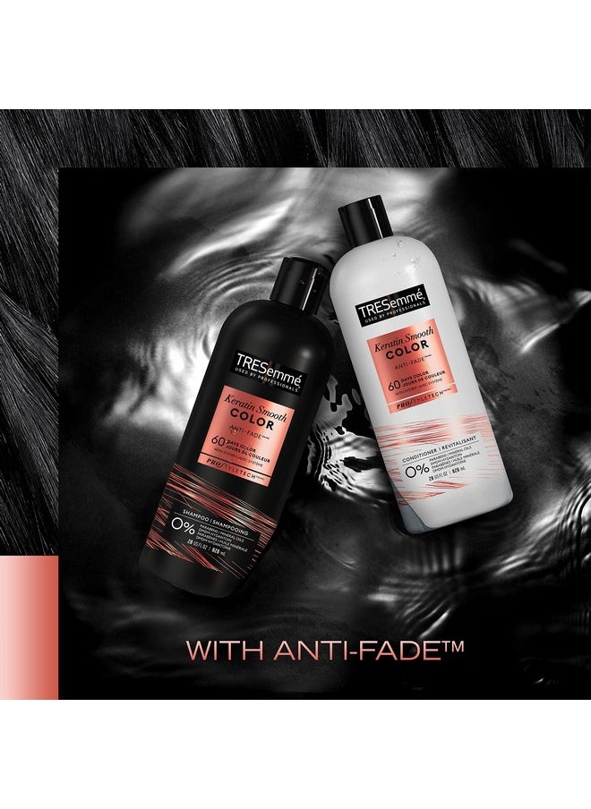 TRESemmé TRESemmé Shampoo and Conditioner, Keratin Smooth Color - Anti-Fade, Anti-Frizz Hair Products for Color-Treated Hair, 28 Oz Ea  - Image 5