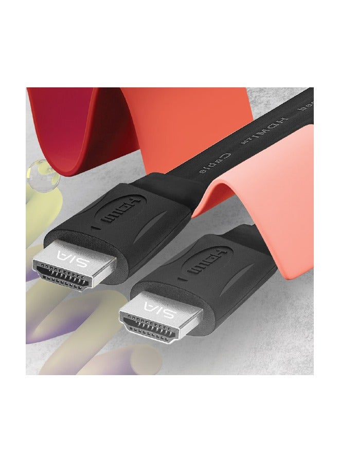 كابل سيا المسطح 4 كيه اتش دي ام اي من اتش دي ام اي إلى اتش دي ام اي بدقة 4 كيه الترا اتش دي 3 متر - Image 2