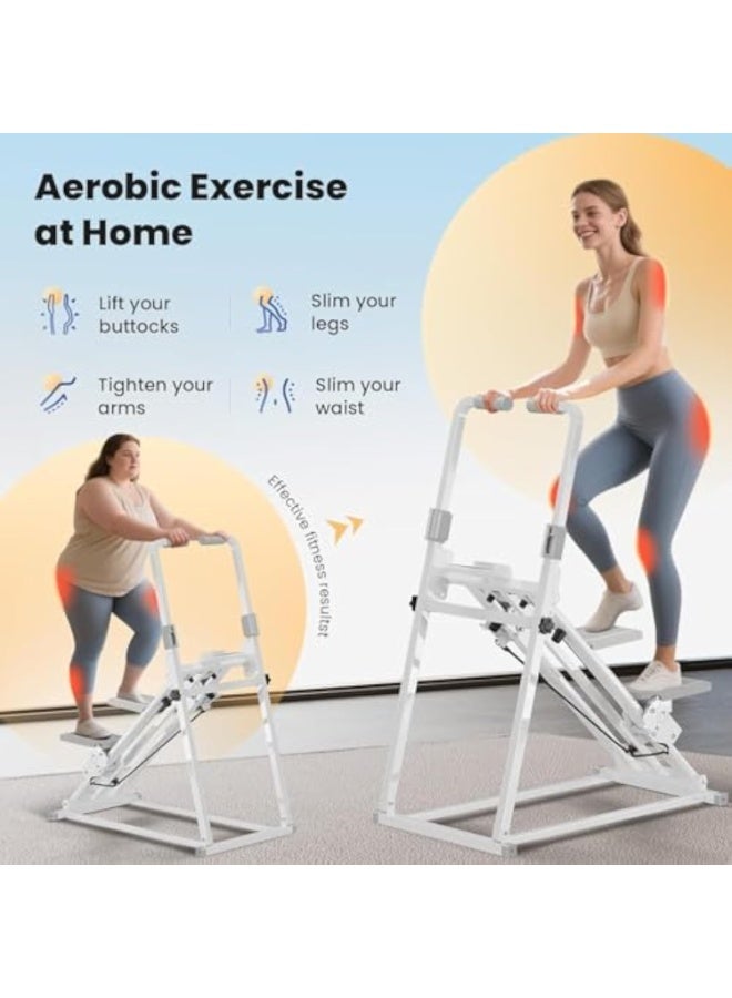 Arabest Foldable Stair Stepper Machine with Adjustable Handlebar & Step Counter - Compact Stair Climber for Home Gym, Cardio Workout Equipment, Space-Saving Step Machine for at-Home Exercise - Image 2