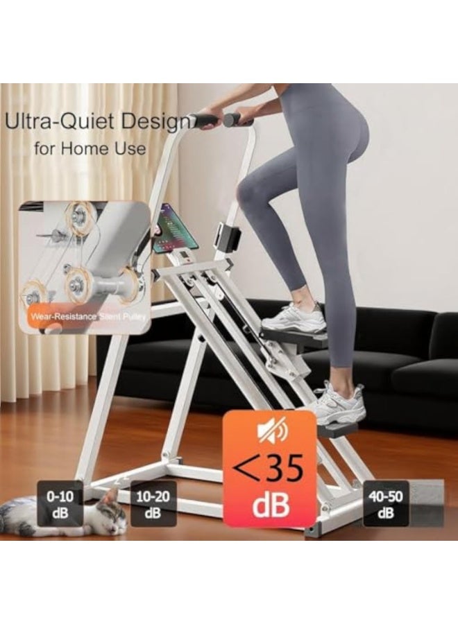 Arabest Foldable Stair Stepper Machine with Adjustable Handlebar & Step Counter - Compact Stair Climber for Home Gym, Cardio Workout Equipment, Space-Saving Step Machine for at-Home Exercise - Image 4