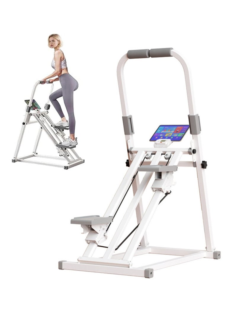 Arabest Foldable Stair Stepper Machine with Adjustable Handlebar & Step Counter - Compact Stair Climber for Home Gym, Cardio Workout Equipment, Space-Saving Step Machine for at-Home Exercise - Image 1