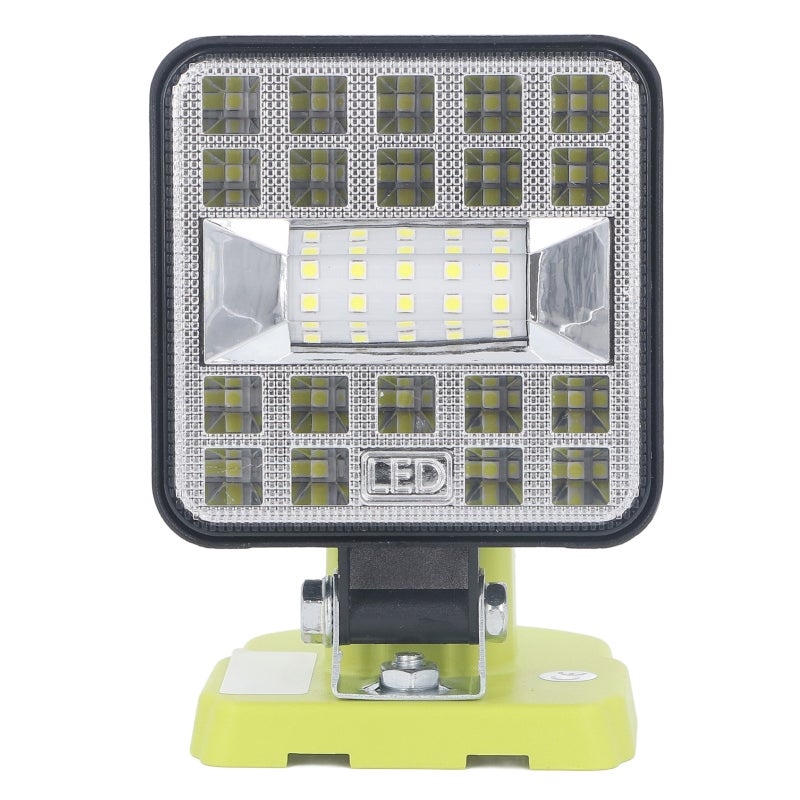 مصباح عمل LED قابل لإعادة الشحن: متوافق مع بطارية 18 فولت، بناء من سبائك الزنك، تغطية واسعة - مصباح سطع LED محمول لمواقع العمل ورش العمل والإضاءة المهمة الخارجية والداخلية - Image 1