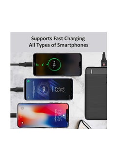 SWISS MILITARY 3-in-1 Multi Fast Charging Cable (6FT/2M): Original 5A, Lightning/Type C/Micro, Compatible with iPhone/Huawei/Samsung/OPPO/VIVO/Xiaomi/Honor, 5Amps – Black  - Image 4