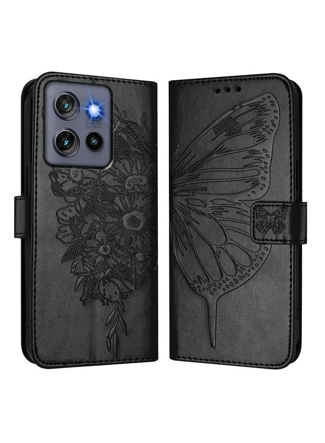 S-TOP Case For Motorola Moto G Stylus 5G 2025 Embossed Butterfly Leather Phone Case - Image 2