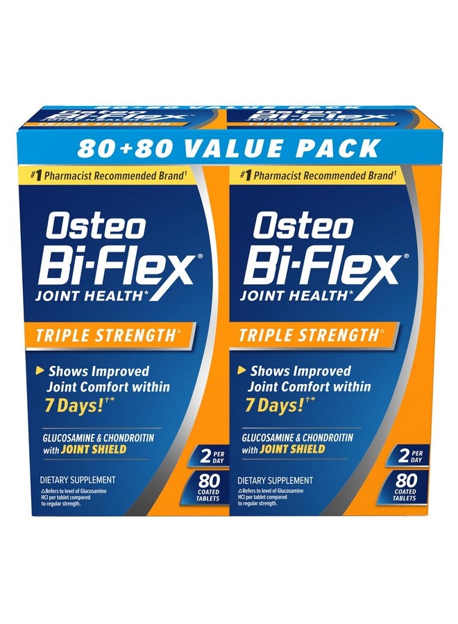 Osteo Bi-Flex Glucosamine Chondroitin MSM With Joint Shield, Twin Pack, 80 ct each - Image 1