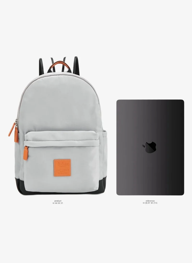 لي كوبر Logo Applique School Backpack With Zip Closure