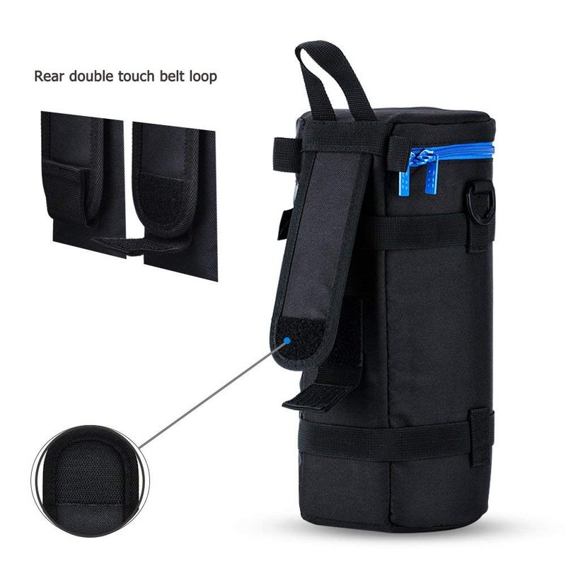 JJC Deluxe Lens Case Pouch Bag for Sigma 150-500mm f/5-6.3 DG OS HSM, Canon RF 800mm f/11 IS STM, Nikon AF-S NIKKOR 200-500mm f/5.6E ED VR & More Lenses Below 4.9'' x 11.4''(D x L) - Image 5