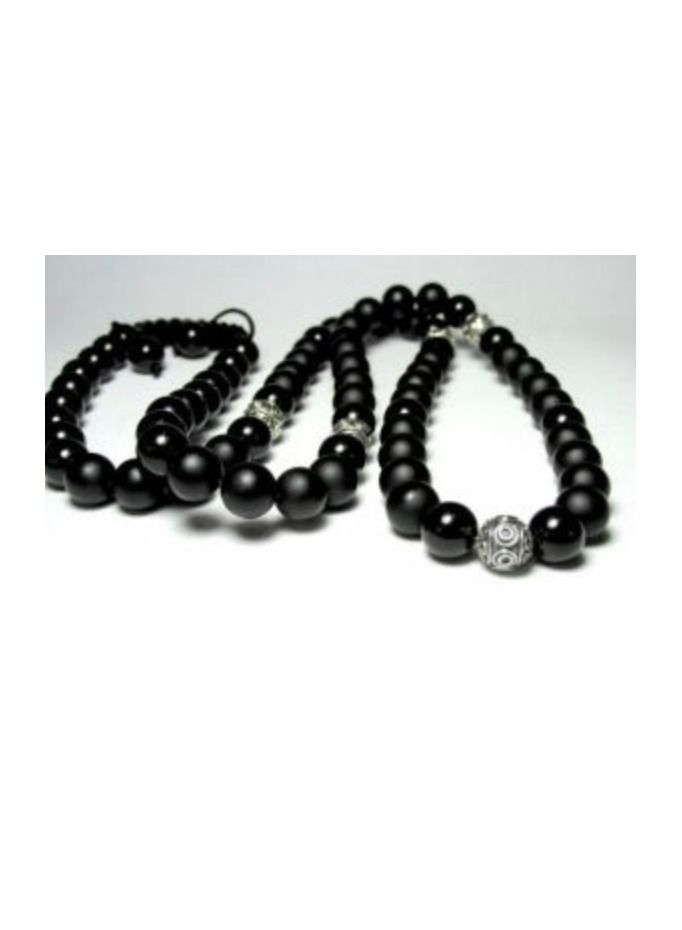 Miracle Empire Onyx Matte Necklace for Man - Image 2