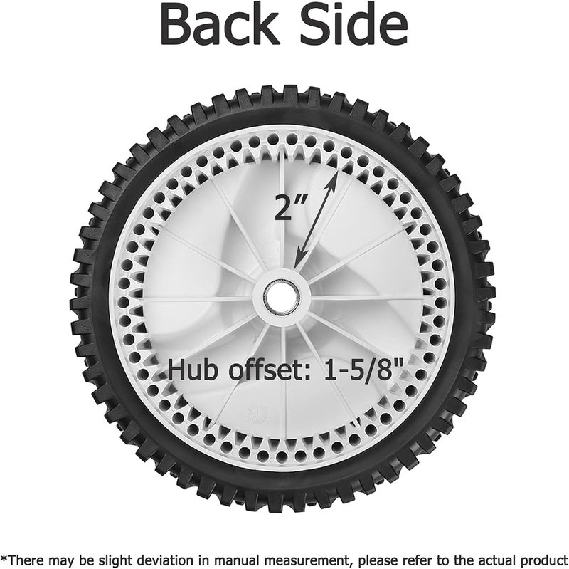 Fourtry 532403111 Front Drive Wheels Fit for Craftsman Lawn Mower - Front Drive Tires Wheels Compatible with Craftsman & HU Front Wheel Drive Self Propelled Mower Tractor, Replace 194231X427, 2 Pack - Image 3