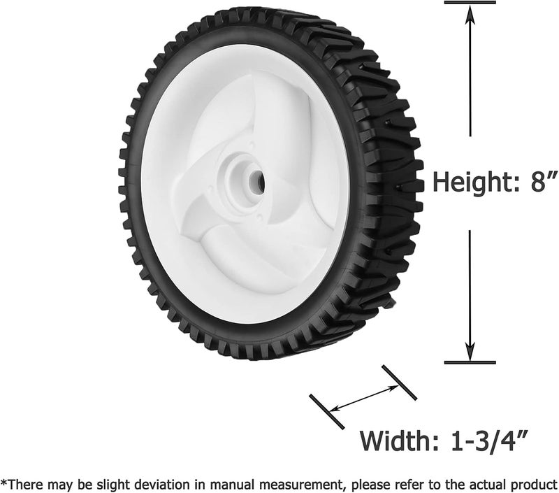 Fourtry 532403111 Front Drive Wheels Fit for Craftsman Lawn Mower - Front Drive Tires Wheels Compatible with Craftsman & HU Front Wheel Drive Self Propelled Mower Tractor, Replace 194231X427, 2 Pack - Image 4