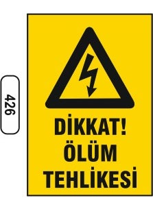 Gündoğdu Caution Danger of Death Warning Sign 