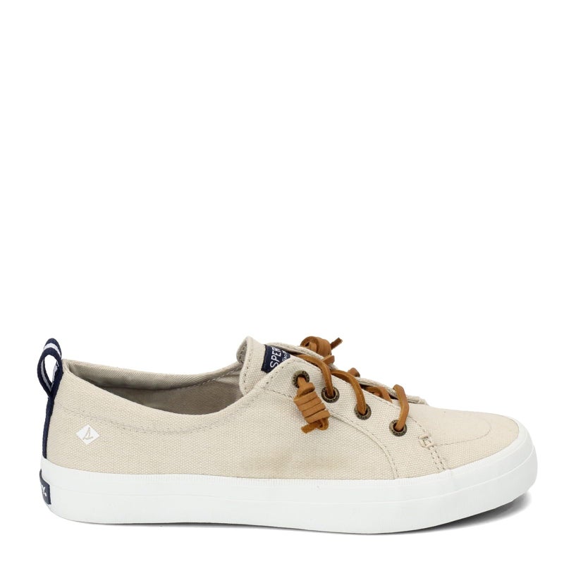 Sperry Womens Crest Vibe Linen Sneaker, Oat, 7 - Image 4