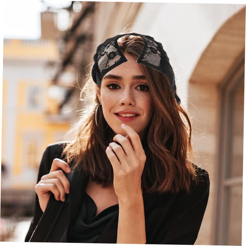 2pcs Black Wig Cap Elastic Mesh Net Hat For Easy Wig Making And Costume Party - Image 4