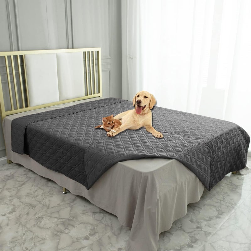 Waterproof Blanket Reversible Dog Bed Cover Pet Blanket for Furniture Bed Couch Sofa - Image 1